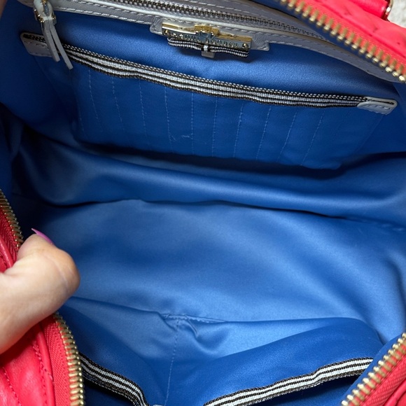 Rare Hendri Bendel Red Quilted Satchel - Picture 13 of 16